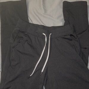 Yogalicious Black womens pants with Contrast Drawstring